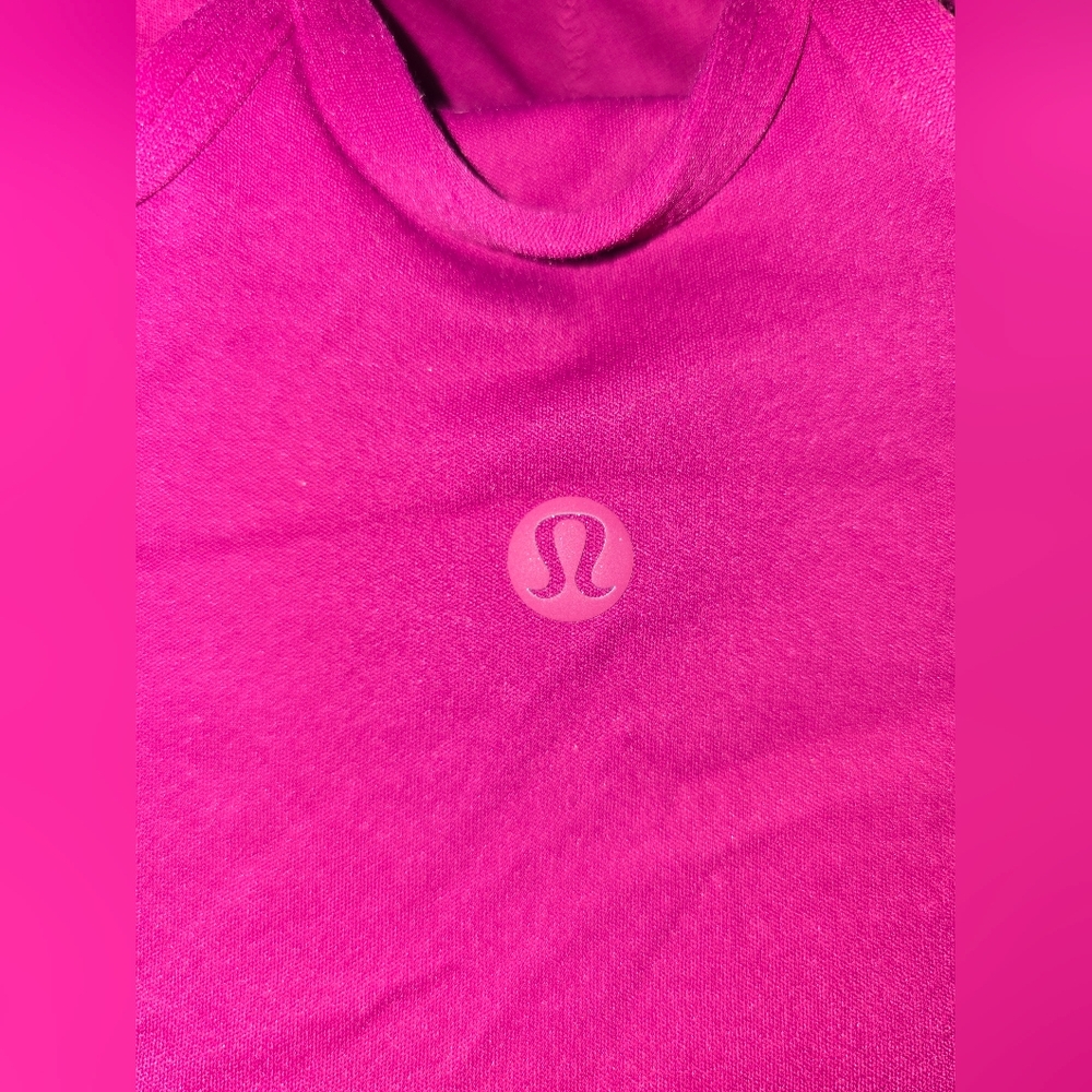 Lululemon Lightweight High-Neck Yoga Tank Top Magenta Purple 6 Excellent Padding - Picture 8 of 9